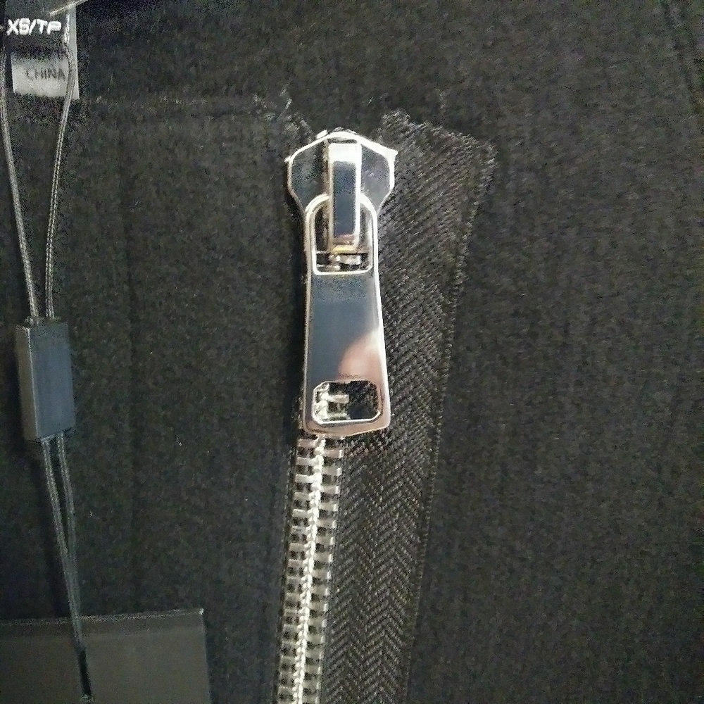 Line  Short Wool Jacket Black - Picture 5 of 7